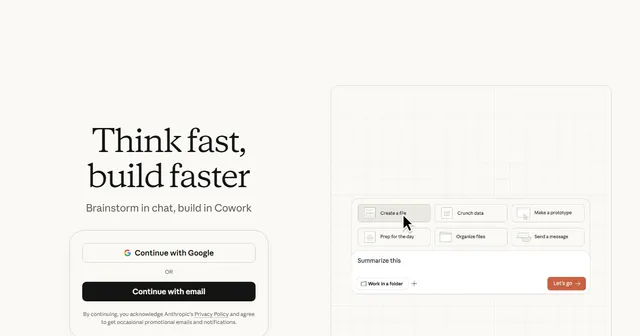 Claude interface