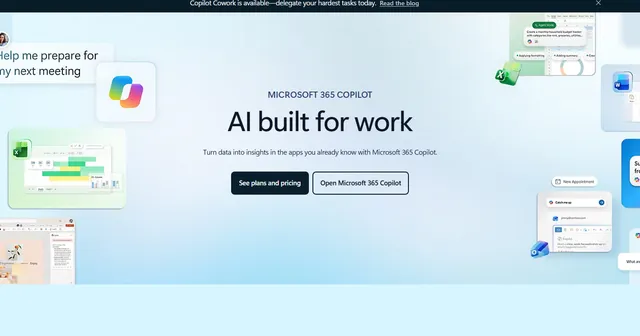 Microsoft 365 Copilot interface