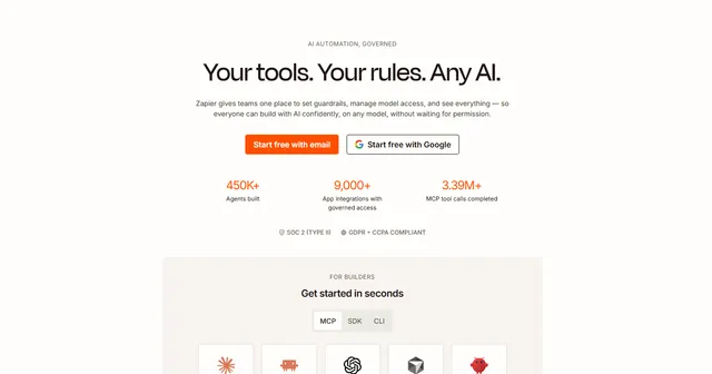Zapier interface
